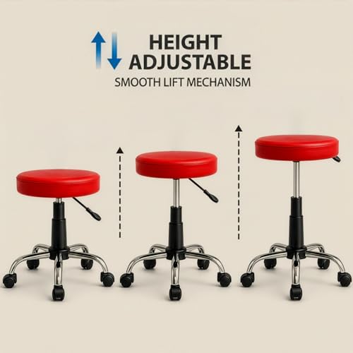 Image of DIYA Seating Nexa Round Stool (1 Year Warranty)- Red