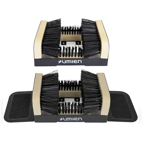 Umien™ Boot Scraper Outdoor Shoe Brush Set - 2 Pack Shoe Cleaner Brush, Boot Scrubber - Heavy Duty Shoe Cleaning, Extra Wide and Wide Cover