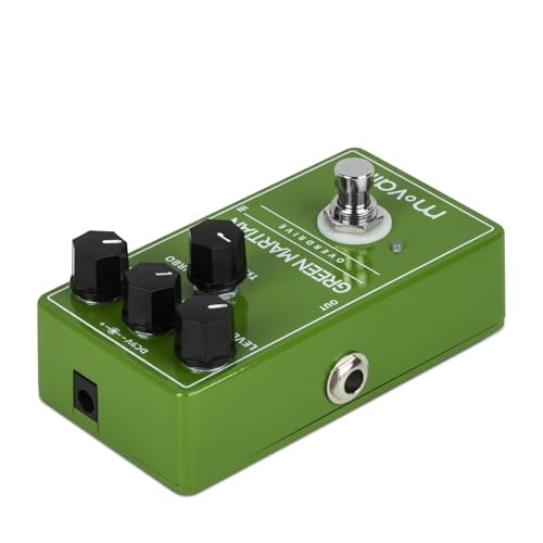 MOVALL MP105 Pédale d'effet pour guitare Martian Overdrive Vert compacte bypass - 5