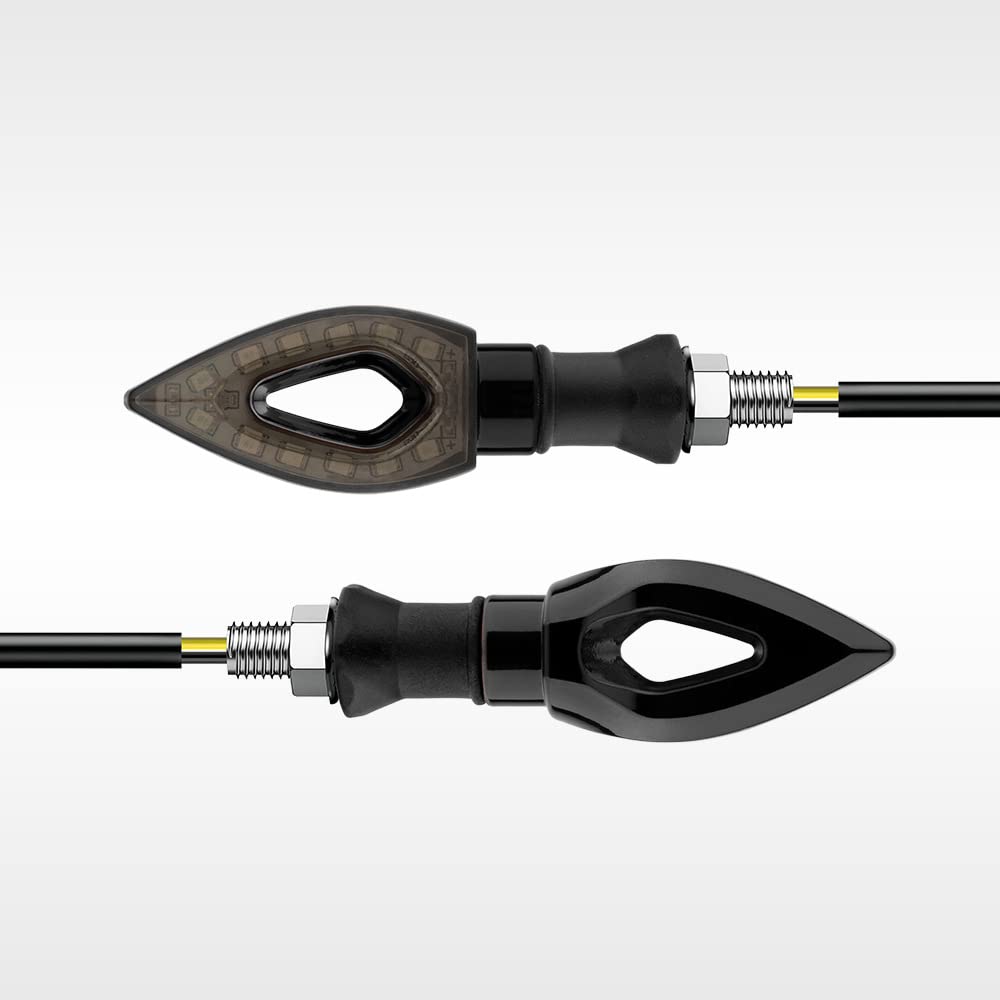 Frecce Direzione Moto 12V LED | 4 Pezzi Giallo | Impermeabili | Universali Per Scooter E Quad - Foto 4