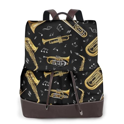 Sac à dos en cuir pour femme musique confortable et pratique