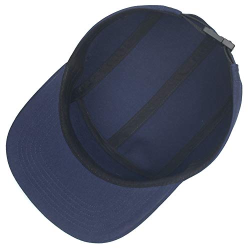 Image of 5 Panels Baseball Cap Classic Flat Bill Hat Cotton Short Flat Brim Caps