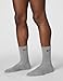 Nike Unisex Everyday Cushioned Training Crew Socks (3 Pairs), Carbon Heather/Black, Small