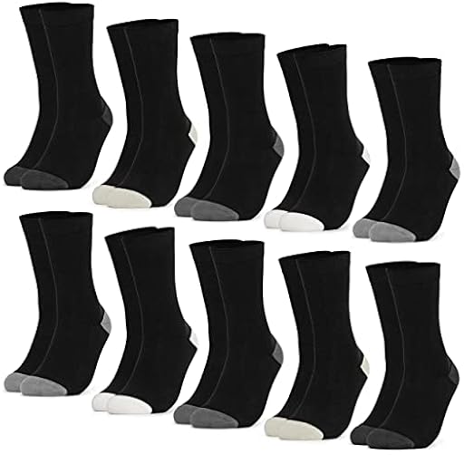 Occulto CALCETINES DE MUJER (10 PARES) DE ALGODÓN, COLORIDOS, LINDOS (39-42, Negro-Gris) | Ya disponible en tu tienda friki favorita! En mundofriki.es!