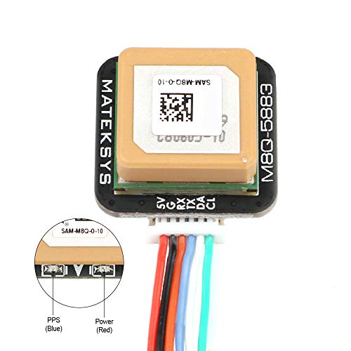 Makerfire GPS Compass Module M8Q-5883, Mini FPV GPS Module,SAM-M8Q GPS QMC5883L Compass Module for RC Drone FPV Racing - Thumbnail 2