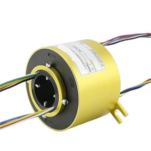 Bague collectrice rotative 360 alésage 30mm à 6 circuits pour transmission électrique continue
