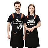 Delantal Personalizado - Los delantales de chef personalizados se pueden personalizar con cualquier texto, nombre, imagen, foto u otro contenido para que el chef de la vida luzca su talento culinario con estilo. Perfecto tanto para cocineros caseros como profesionales.