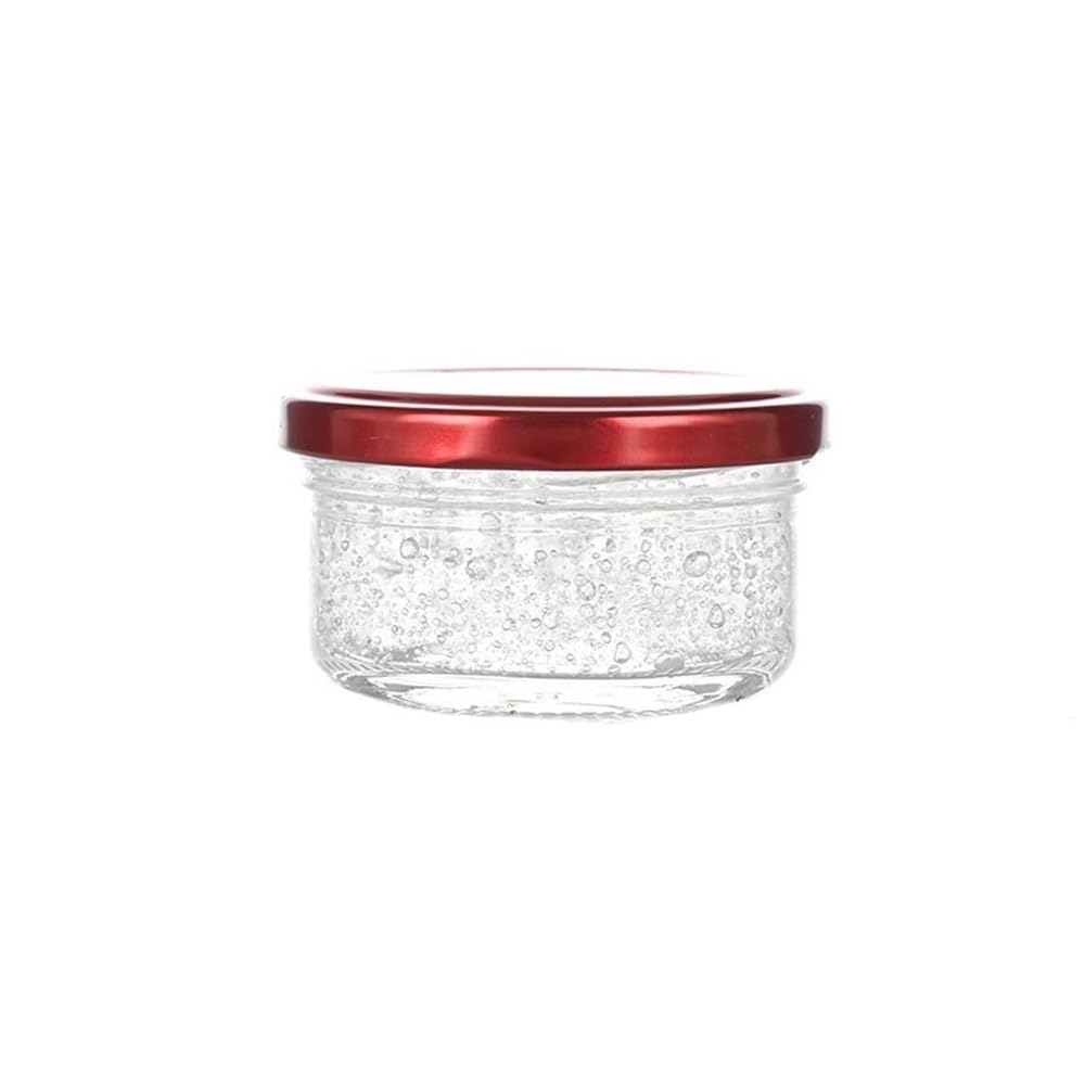 Zyyanshop One Color Butter Dish Butter Dish Round Glass Jar For Home Kitchen Storage Candy Honey Flavors