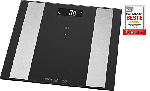 Profi Care 330070 PC di PW 3007 fa 8 in1 Bilancia Pesapersone Elettronica con inserto in acciaio inox