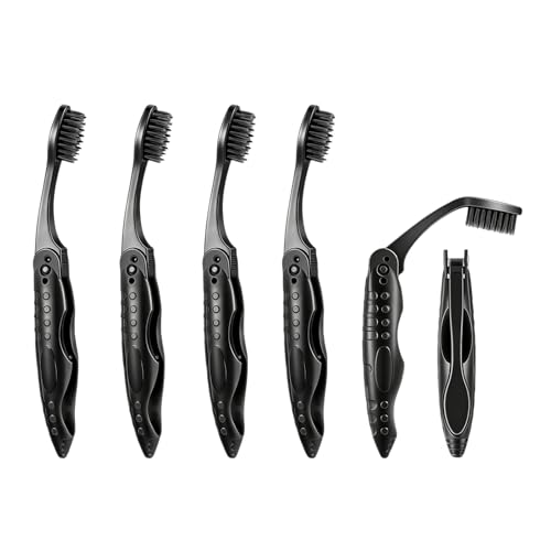 Mini Brosse A Dent Brosse A Dent Voyage Pliable Pour Voyage Camping Bureau – Design Compact Hygiénique Pratique Léger – Protection Tête Brosse Matériau...