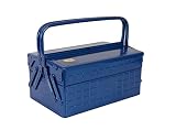 TRUSCO GT-350-B 3-Tier Tool Box, 13.8 x 8.7 x 13.4 inches (352 x 220 x 343 cm), Blue