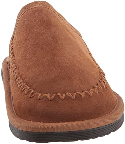 Staheekum Men's Log Cabin Scuff Slipper, Wheat, 12 | Image 1