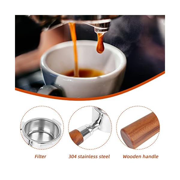 Siebträger Bodenloser Siebträger 51mm Bodenloser Kaffee Siebträger Kompatibel Mit Ec680 / Ec685 Kaffeemaschine – Bild 5