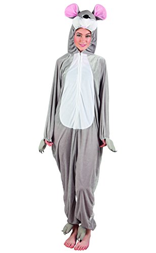 Preisvergleich Produktbild Boland 88040 Erwachsenenkostüm Maus aus Plüsch, M / L