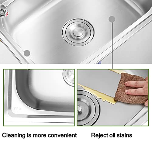 Yofsza Utility Sink, Wall Mounted Sink With Sink Strainer Basket, Sink For Camping, Kitchen Sink, Sink For Darage Commercial Sink For Laundry/Backyard/Garage (Battery *1 : 38X32Cm(15X12.6In)) #TOP3