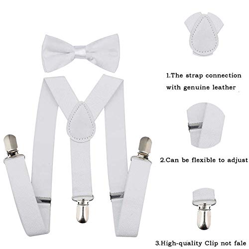 RR DESIGN Suspender and Bow Tie Set for Kids (0-24 months) multicolored (white) 3