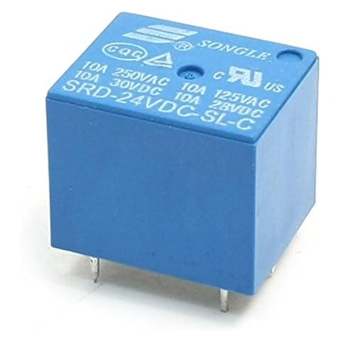 SRD-24VDC-SL-C DC 24V Rating Coil SPDT PCB Miniature Power Relay Blue Cover