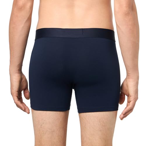 Lacoste Men's Cotton Stretch Big Croc Print Boxer Briefs, 3-Pack, Gypsy Blue/Light Blue/Navy Blue, X-Large3