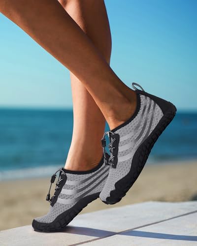 Image of Water Shoes for Women Men Quick-Dry Barefoot Shoes Breathable Aqua Socks for Swim Beach River Pool Lake Hiking Surfing Kayaking