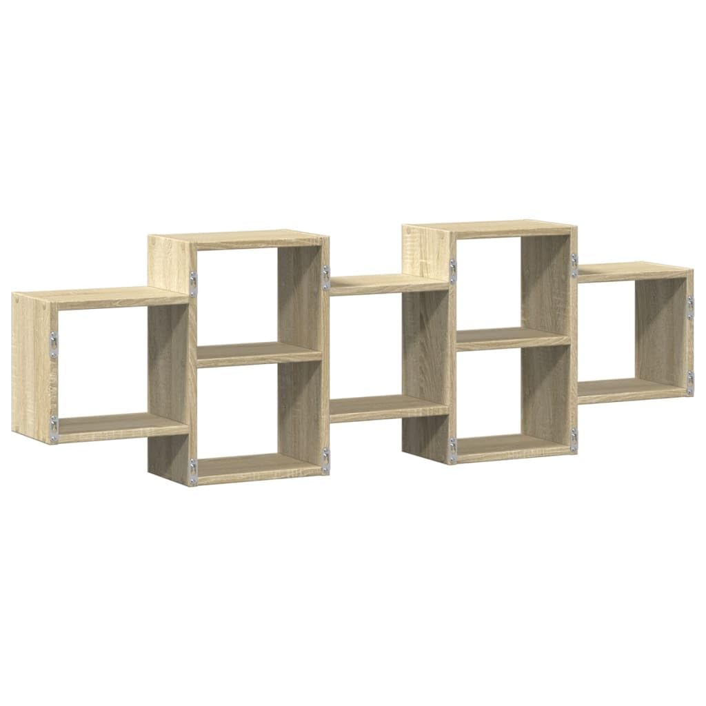 vidaXL Étagère Murale chêne Sonoma 129x18x42 cm Bois d'ingénierie