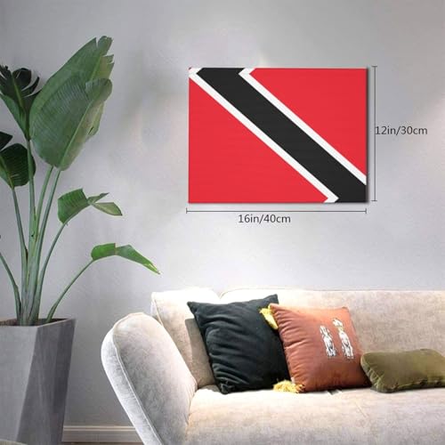 Drapeau Trinité-et-Tobago déco murale 30x40 toile imprimée PHAYAH