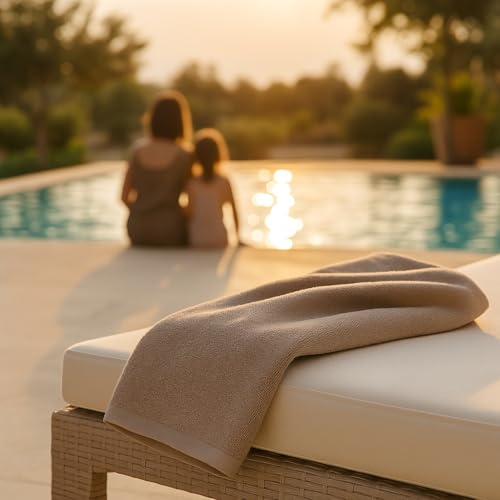 Betz 2 Stück Saunatücher Saunatuch Saunahandtuch Set Palermo 100% Baumwolle Frottier XXL Badetuch Strandtuch Größe 80 x 200 cm Farbe Stone