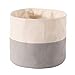 Taloit Panera de lona de algodón natural reutilizable para pan y alimentos, contenedor de pan para galletas de pan, postre, boda, fiesta