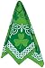 Amscan Fun Filled St. Patrick's Day Party Shamrock Bandana (1 Pack), 20" x 20", Green