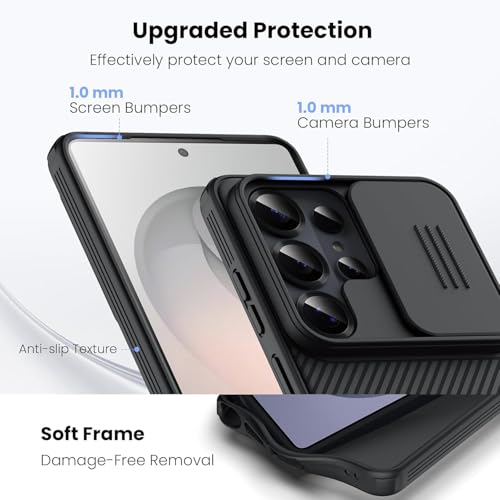 Image of Nilkin Classic Series Compatible for Samsung S26 Ultra Back Case with Camera Cover, [Camera Lens Protector] [Scratch-Resistant] [360 Full Protection] Shockproof Slim Phone Case - PC+TPU, (S26Ultra)
