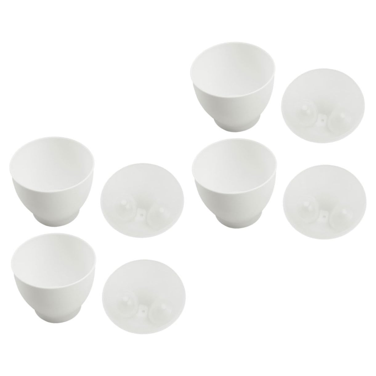 OFFSCH 4 Pack Microwave Egg Maker Cup Egg Poacher for Microwave Easy Breakfast