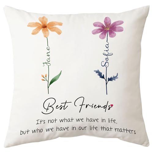 Hyturtle Personalized Friend Throw Pillow with Insert