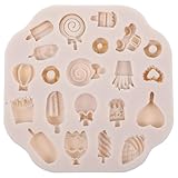 Supvox Ohrring Silikonform Polymerclay Bastelwerkzeug für Schmuckherstellung Charm Formen aus Ton für Selbstgemacht Schmuck und Dekorationen Hellgrau 12 Stück