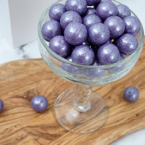 Purple Shimmer Gumballs 1 Inch Gumballs, 2 Pound Bulk Bag (Approx. 110 Pieces), Purple Candy, Gumballs 1 Inch Purple Shimmer, The Hampton Popcorn & Candy Company
