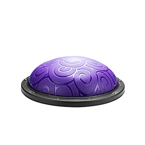 DYSD Púrpura Antideslizante De La Media Bola De Balance Trainer con Correas De Yoga Bola del Balance De Entrenamiento Y Fuerza De La Base De Entrenamiento En Casa De Ejercicio Físico Gimnasio En Casa