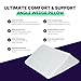 The Angle Wedge Pillow for Back Pain Relief – Leg Elevation Pillow for Bed, Knee Wedge Bolster Pillow for Lower Back Support, Triangle Foam Cushion for Sleeping & Comfort (Large)