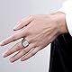 JewelryWe Schmuck Herren-Ring Biker Edelstahl Glänzend Poliert Siegelring Quadrat Band Männer Ring mit Gravur, Silber Größe 61