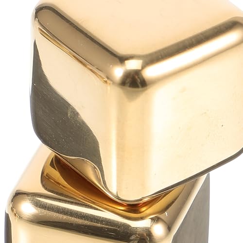 Cubitos de hielo de acero inoxidable y reutilizables Zerodeko para whisky y licores, 8 piezas 8