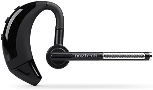 Naztech N750 Emerge Wireless Bluetooth Headset [Voice Prompt & Caller ID Announce + Swivel Noise Reduction Mic] Perfect for Truck Driver & Commuters Compatible with iPhone, Galaxy & More [Black] 13576