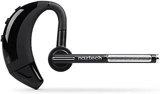 Naztech N750 Emerge Wireless Bluetooth Headset. Voice Command Calls & Music, Swivel Noise
