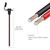 2 Pack SAE Power Socket Sidewall Port Cables YACSEJAO 12AWG 1.3FT/40CM Weatherproof SAE Quick Connect Solar Panel Flush Mount Connector with 8 Screws (SAE-Bare Wire) #3