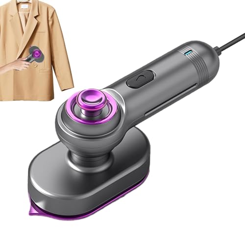 Plancha de Vapor de Viaje, Plancha de Mano para Ropa | Plancha a vapor compacta para ropa,Vaporizador de ropa con mango giratorio y antiadherente para planchar en seco y en húmedo