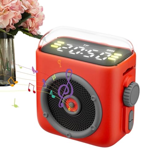Small Wireless Speaker   Magnetic Music Player, Portable Outdoor Speaker, Rugged Travel, Compact Audio System | for Home Study & Fitness Workout