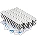 DIYMAG Strong Neodymium bar Magnets with Double-Sided Adhesive, Rare Earth Neodymium Magnet - 60 x 10 x 3 mm, Pack of 16