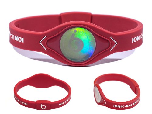 OFFICIAL - Ionic Balance Band - Latest Generation MK2 Technology (X-Small - 16cm / 6.3in, Red/White) — image 1