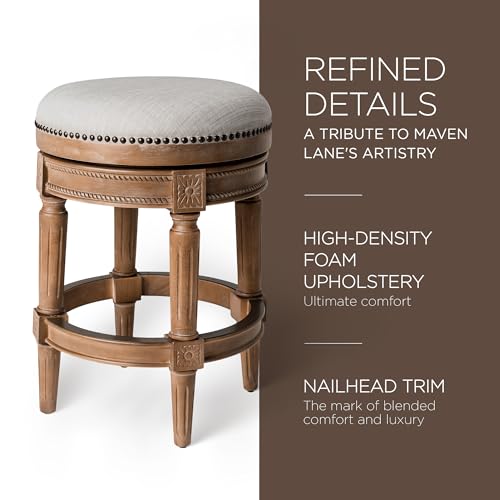Mavenlanepullman26inchtallbacklessweatheredoakfinishcounterheightupholsteredbarstoolwithsandcolorfabriccushionseat Urban Country Home Decor Maven lane pullman 26 inch tall backless weathered oak finish counter height upholstered barstool with sand color fabric cushion seat urban country home decor