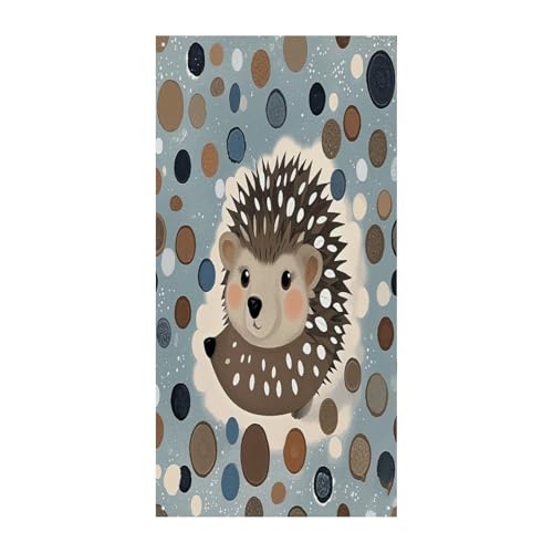 Hedgehog Polkadot �h�A�J�o�[ �p�[�\�i���C�Y �|�[�`�T�C�� �o�i�[ ���@�\ �h�A�J�[�e�� �������J���t���ȃh�A�o�i�[ ���� ���O ���� �p�[�e�B�[ 35.4 X 70.9�C���`