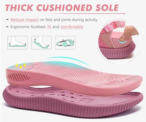 Image of KuaiLu Womens Orthopedic Walking Sandals with Arch Support Recovery Cushion