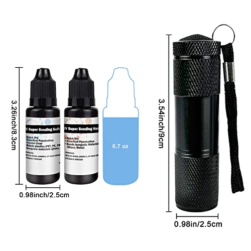 Edsrdrus Edsrdxs Uv Bonding & Welding Glue Kit Uv Super Bonding Soft & Hard Glue With Black Light thumb #4