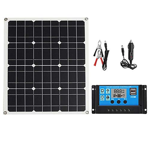BALALA BIAN Generator Accessories Solar Panel Kit Solar Controller 50W 4 * 3 Monocrystalline Solar Panel Solar Charge Controller Solar Panel Controller Electrical Equipment