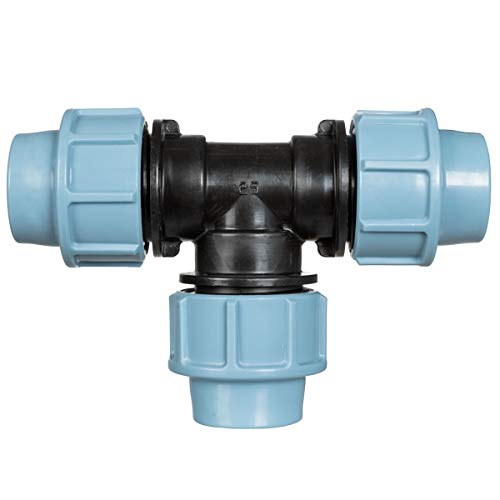 HOLZBRINK 1x Tubo a T PP 25 x 25 x 25 mm: per il